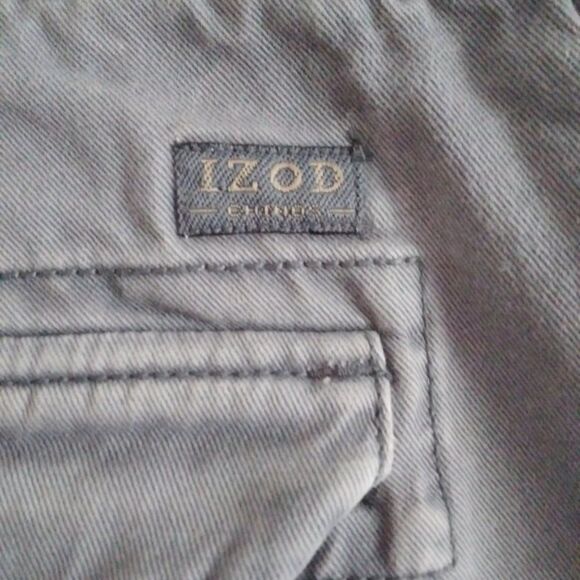 IZOD men's 38 waist gray 100% cotton shorts - Picture 7 of 14